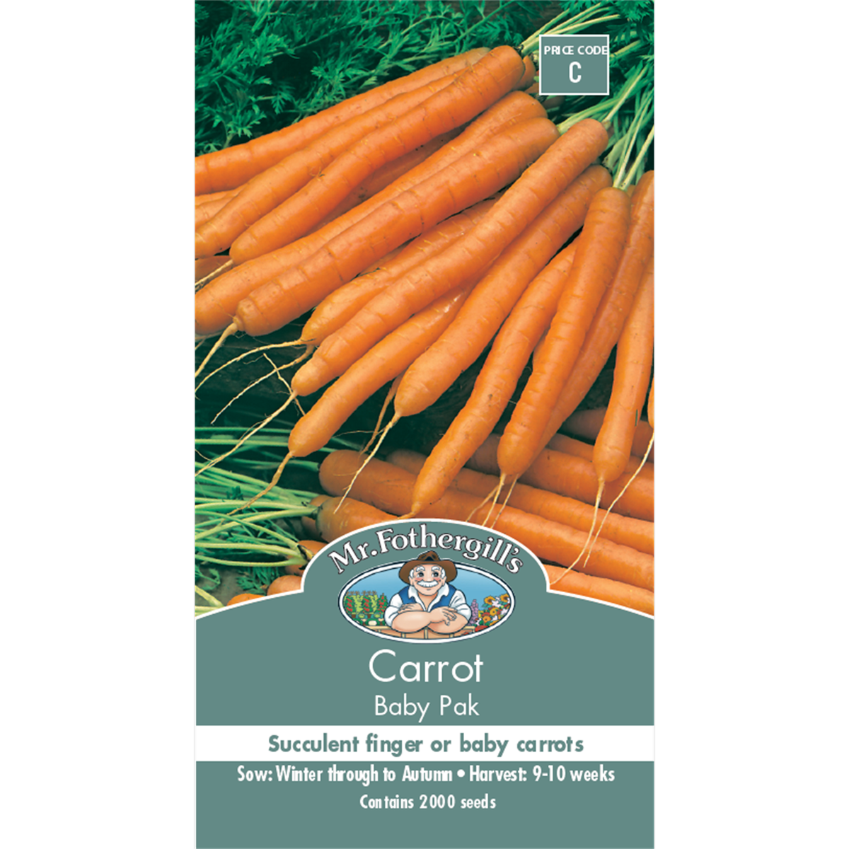 Mr Fothergill's Baby Pak Carrot Vegetable Seeds