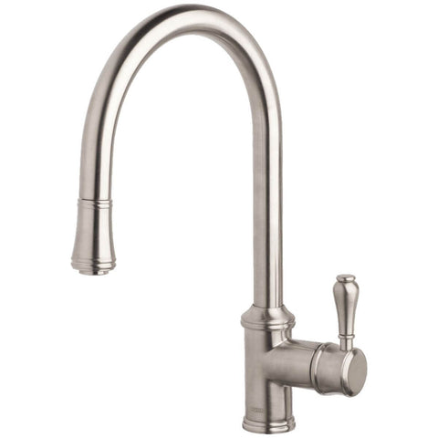 Armando Vicario Provincial Pull Out Kitchen Mixer Tap - Brushed Nickel, 5 Star WELS - 400674BN-LF