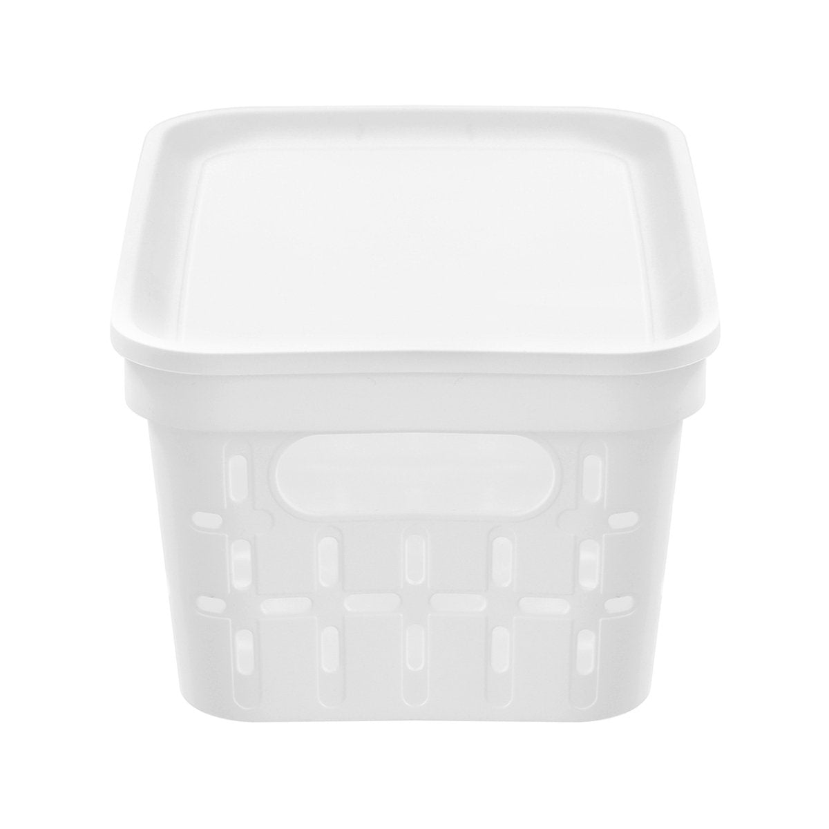 Boxsweden Kept Storage Basket - Small 26x17.5x12.5cm - White - Stackable - SuperSaverAU - view 2