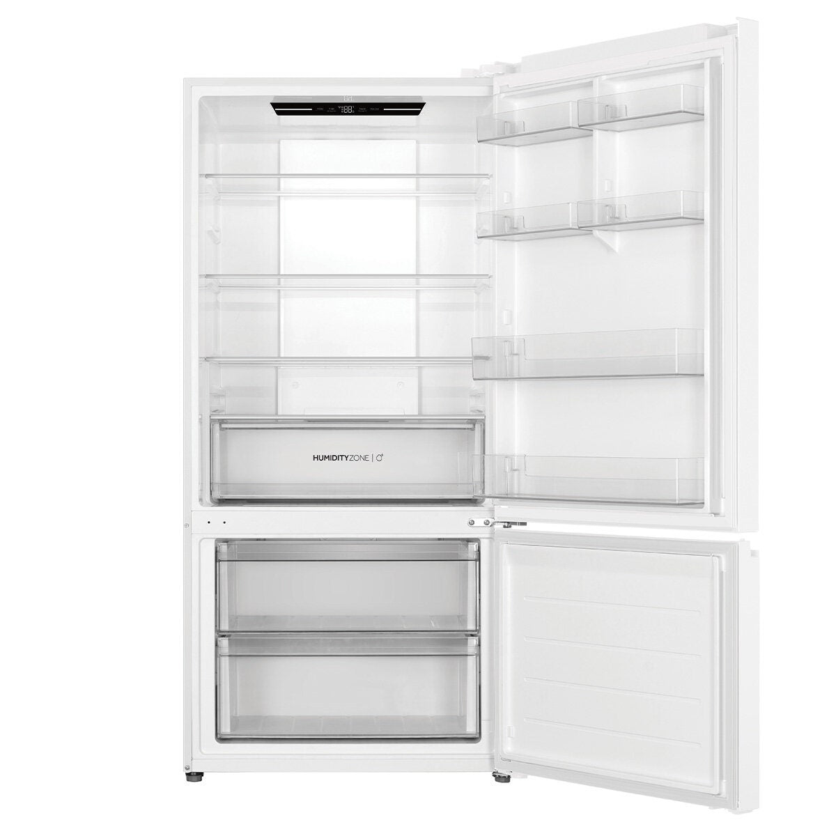 Haier 517L Bottom Mount Fridge - White, 5.5 Star Energy, Fingerprint-Resistant Finish - HRF510BW