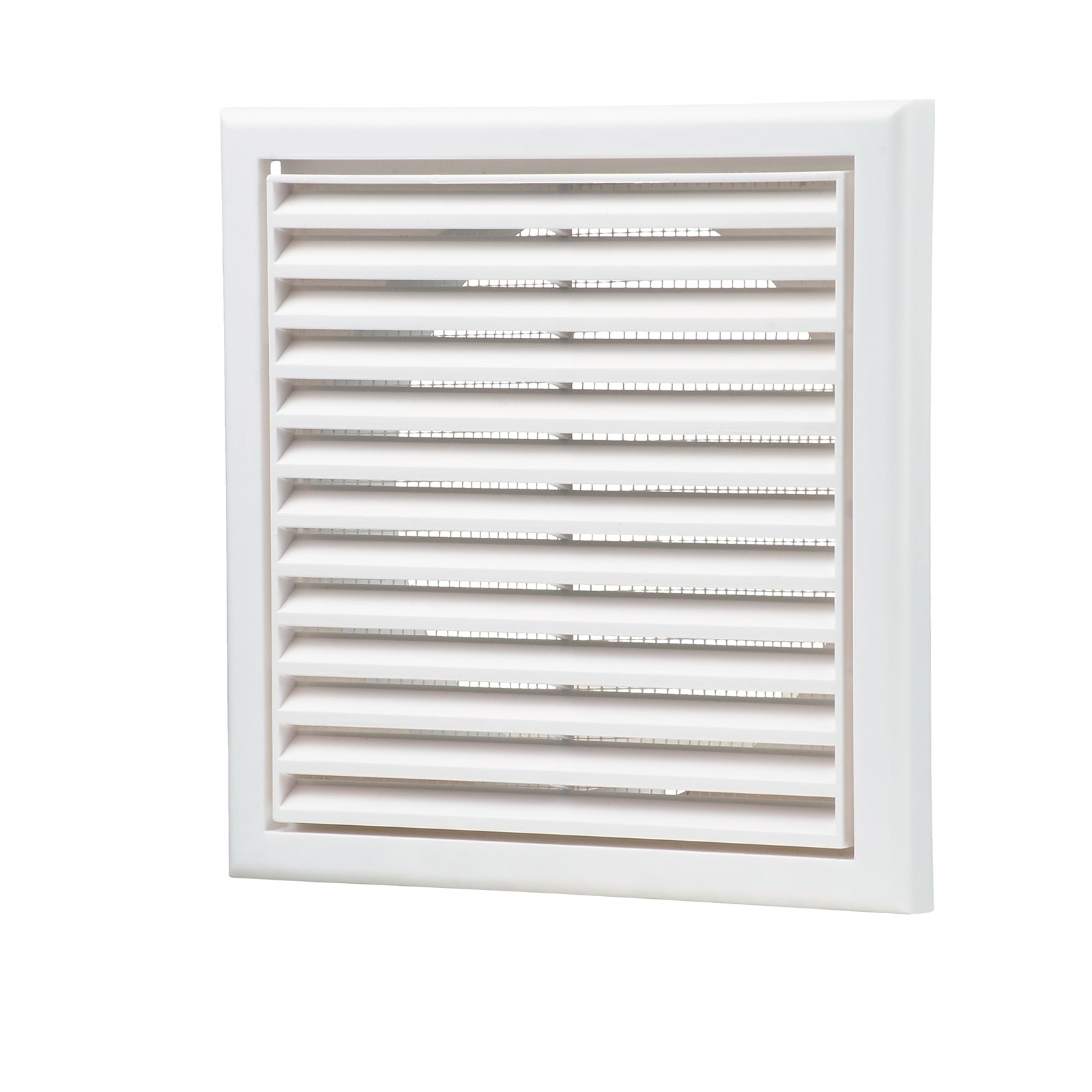 Blauberg 150mm White Square Fixed Grille - ABS Plastic Wall & Ceiling Vent