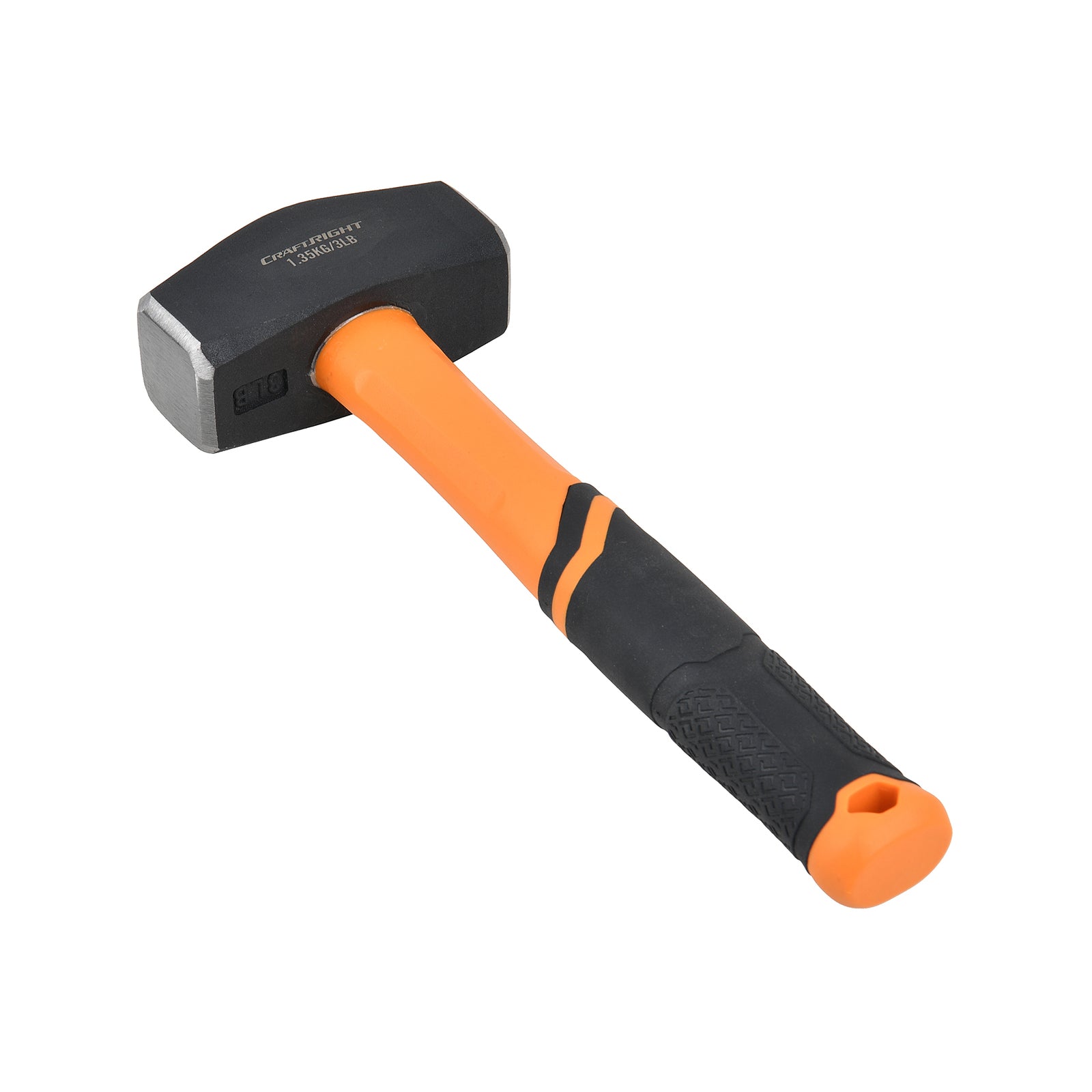 Craftright 1.35kg Club Hammer - Drop-Forged Head with Fibreglass Anti-Slip Handle