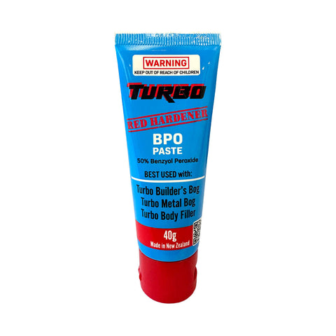 Turbo 40g Builders Bog Hardener, Benzoyl Peroxide Paste, Red