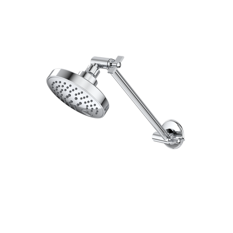 Caroma Chrome Luna Adjustable Shower & Arm 9L Min - 120mm x 345mm - Water-Saving - SuperSaverAU - view 1