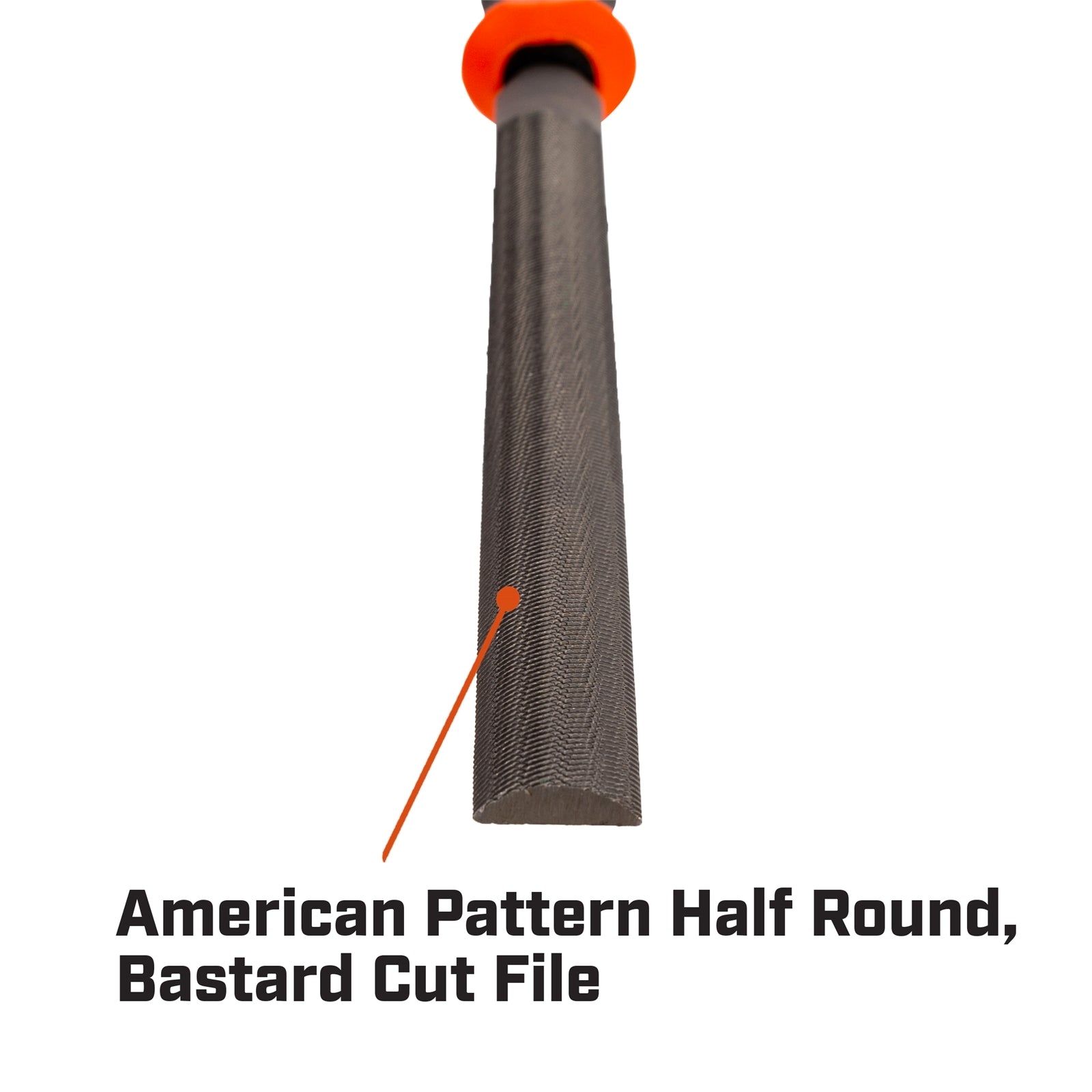 Crescent Nicholson 200mm Half Round Bastard Double Cut File
