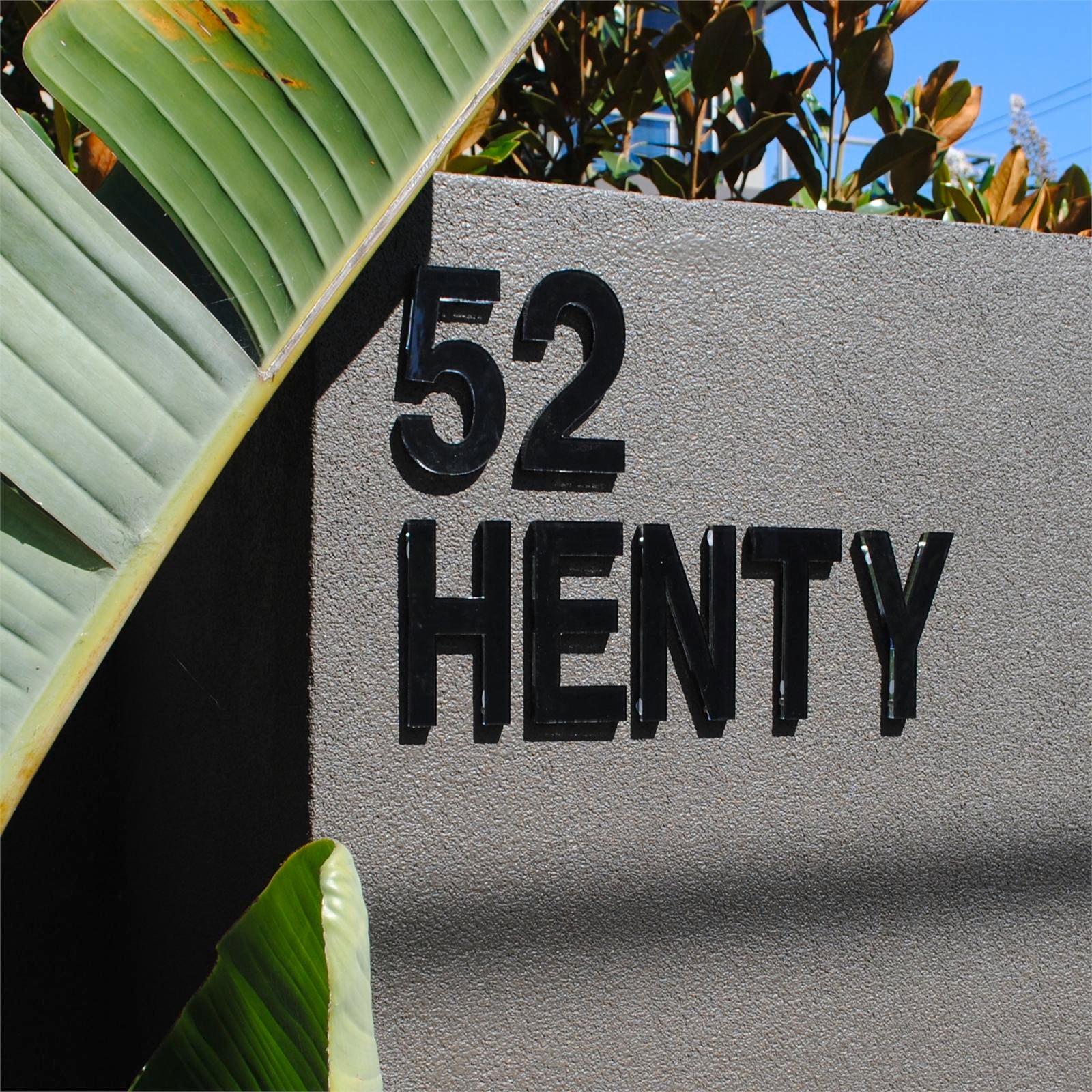 Sandleford Ultra 120mm Black Acrylic House Letter A - Weather Resistant