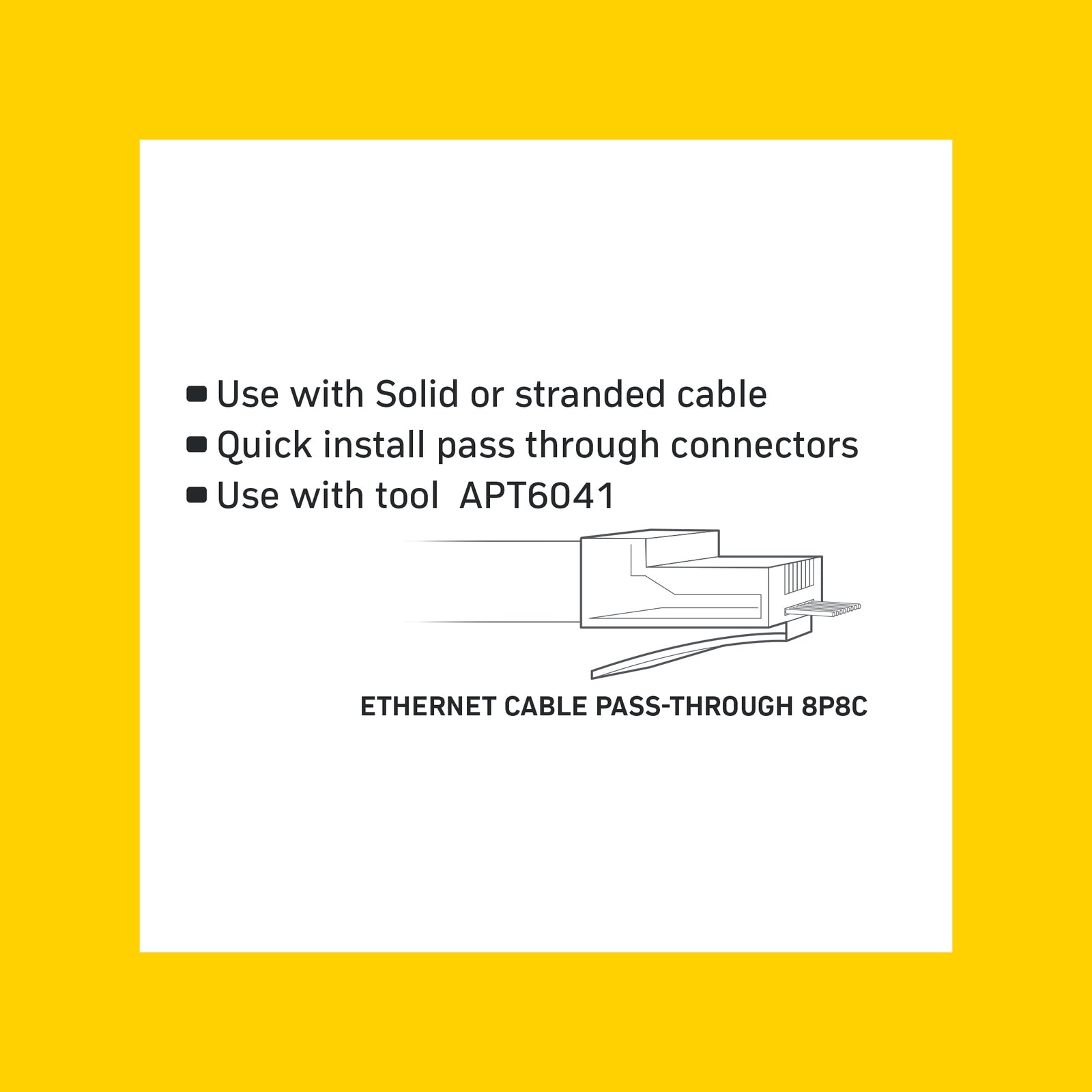 Antsig CAT6 RJ45 8P8C Gold Plated Plug 10 Pack