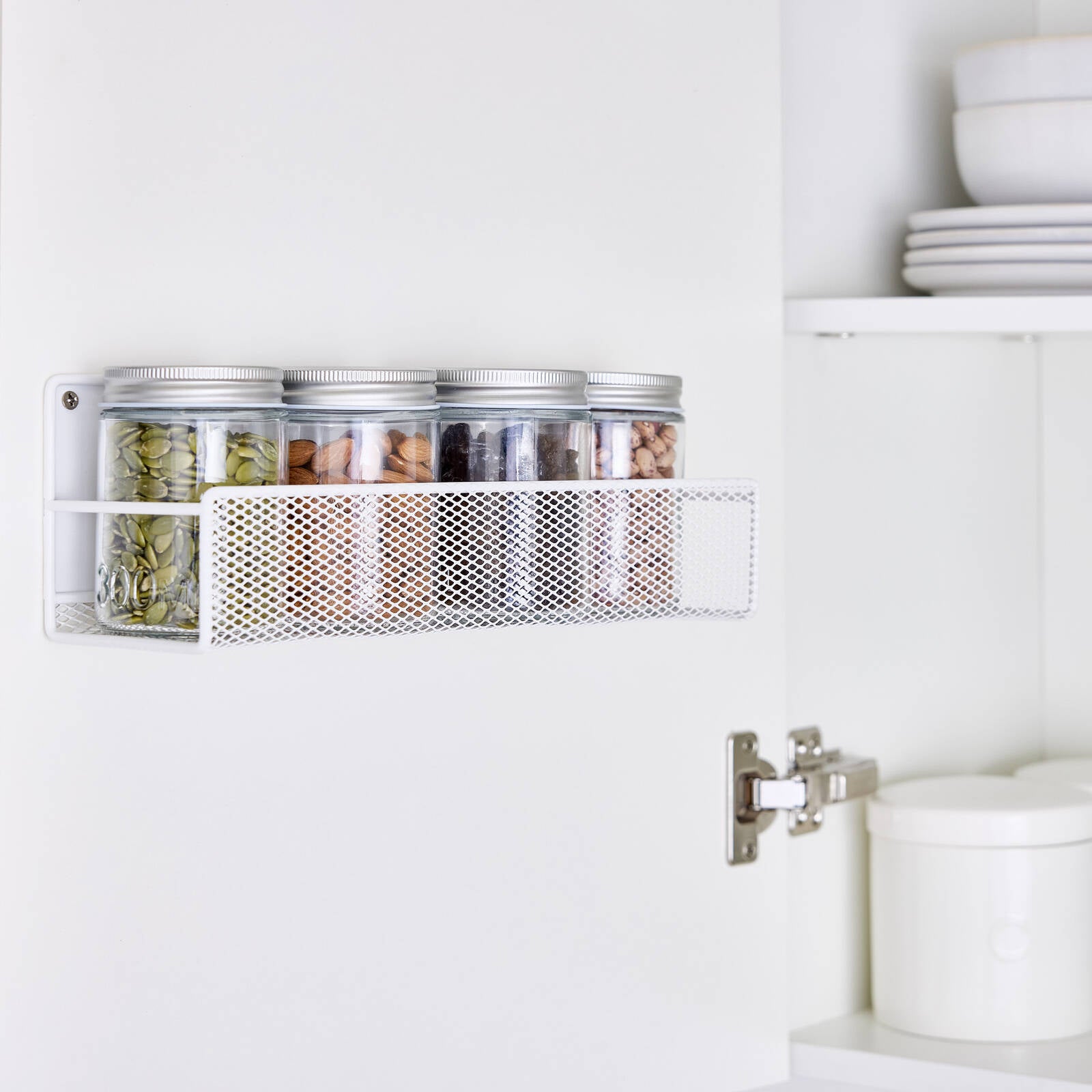 EzyStorage Large Door Mount Wire Rack 300mm White
