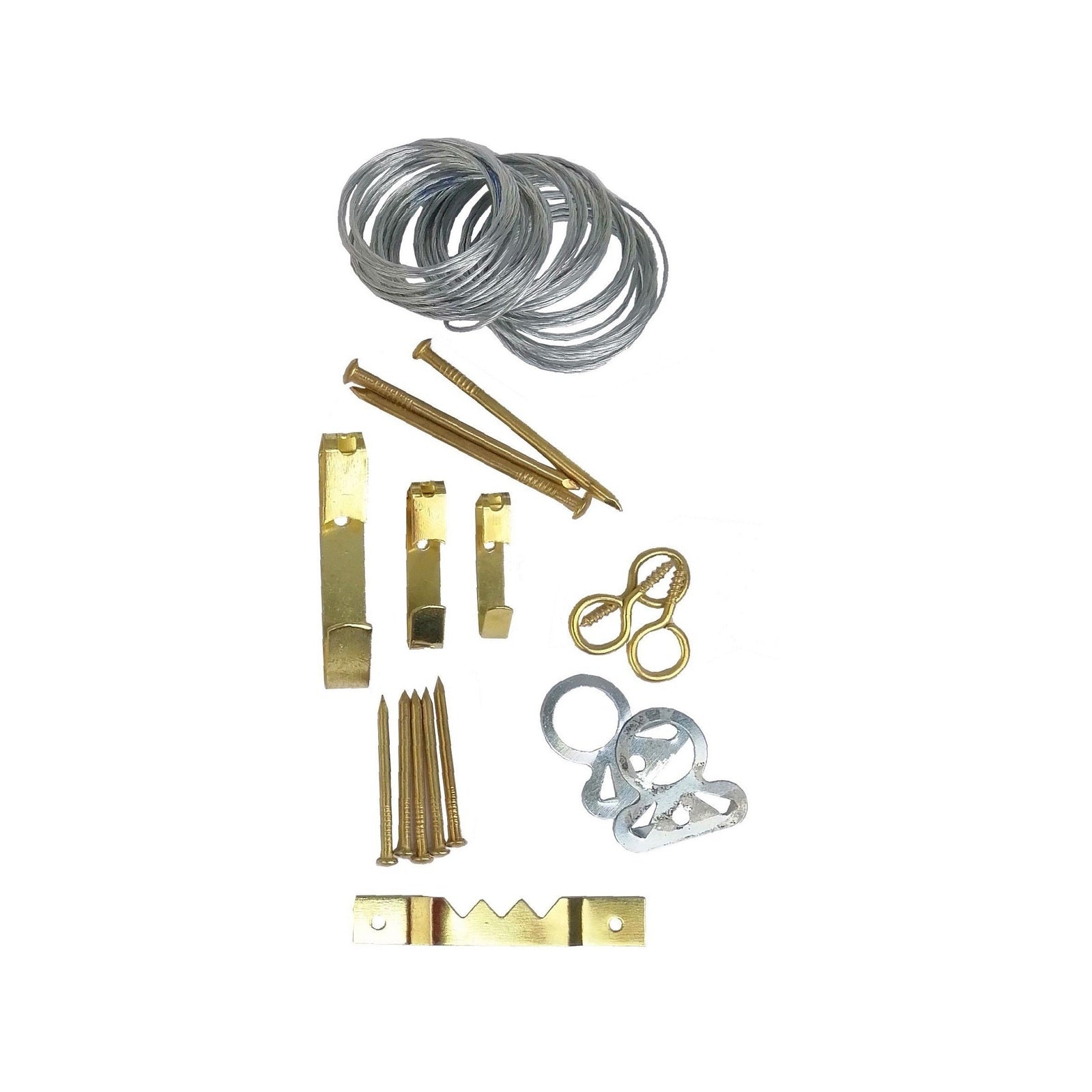 Stahl 210 Piece Picture Hanging Kit with Wire, Hooks and Storage Case