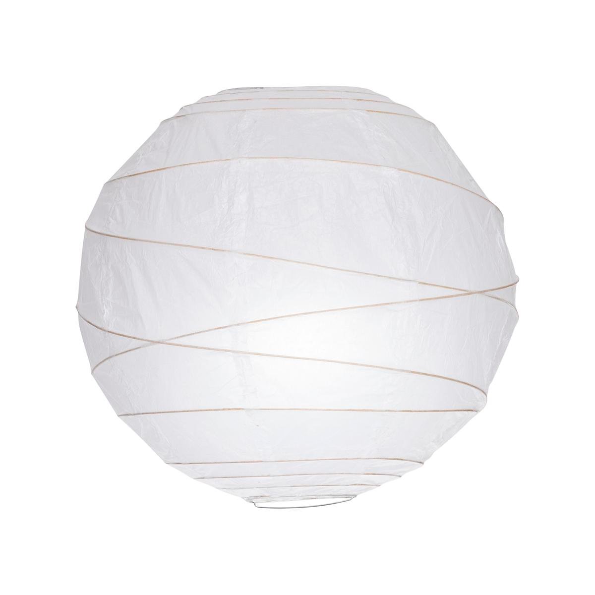 Palla 40cm White Paper & Metal Pendant Shade Indoor