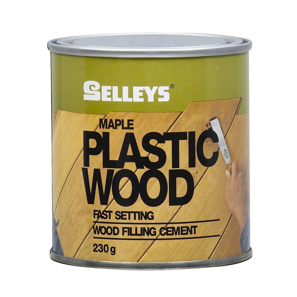 Selleys Plastic Wood Filler Cement Maple 230g - Sand, Nail & Paint Timber Filler, Indoor & Outdoor