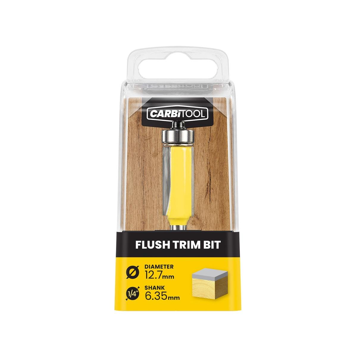 Carbitool 12.70mm TCT Flush Trim Router Bit, Double Flute