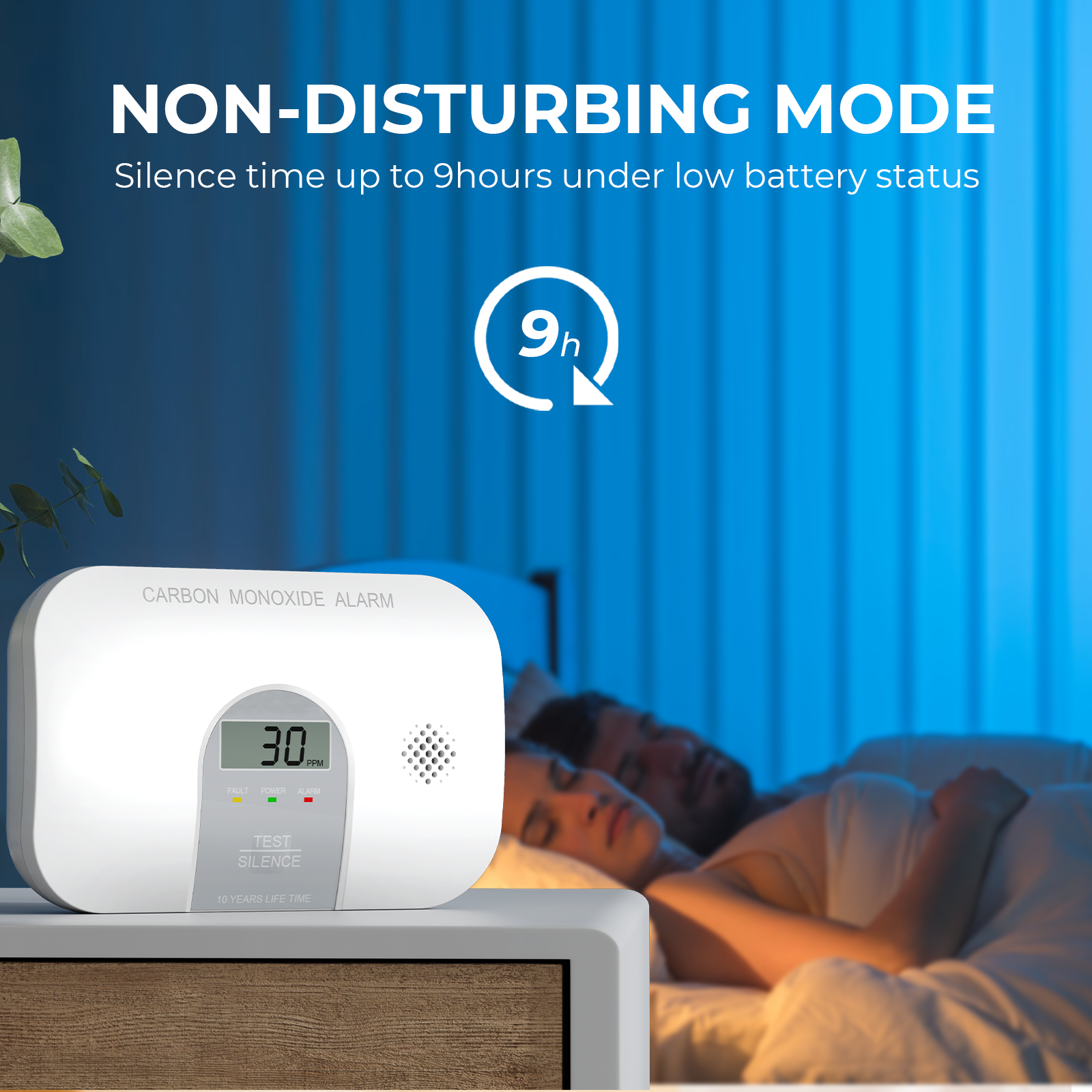FirePro Carbon Monoxide Alarm with LCD Display - 85dB Digital