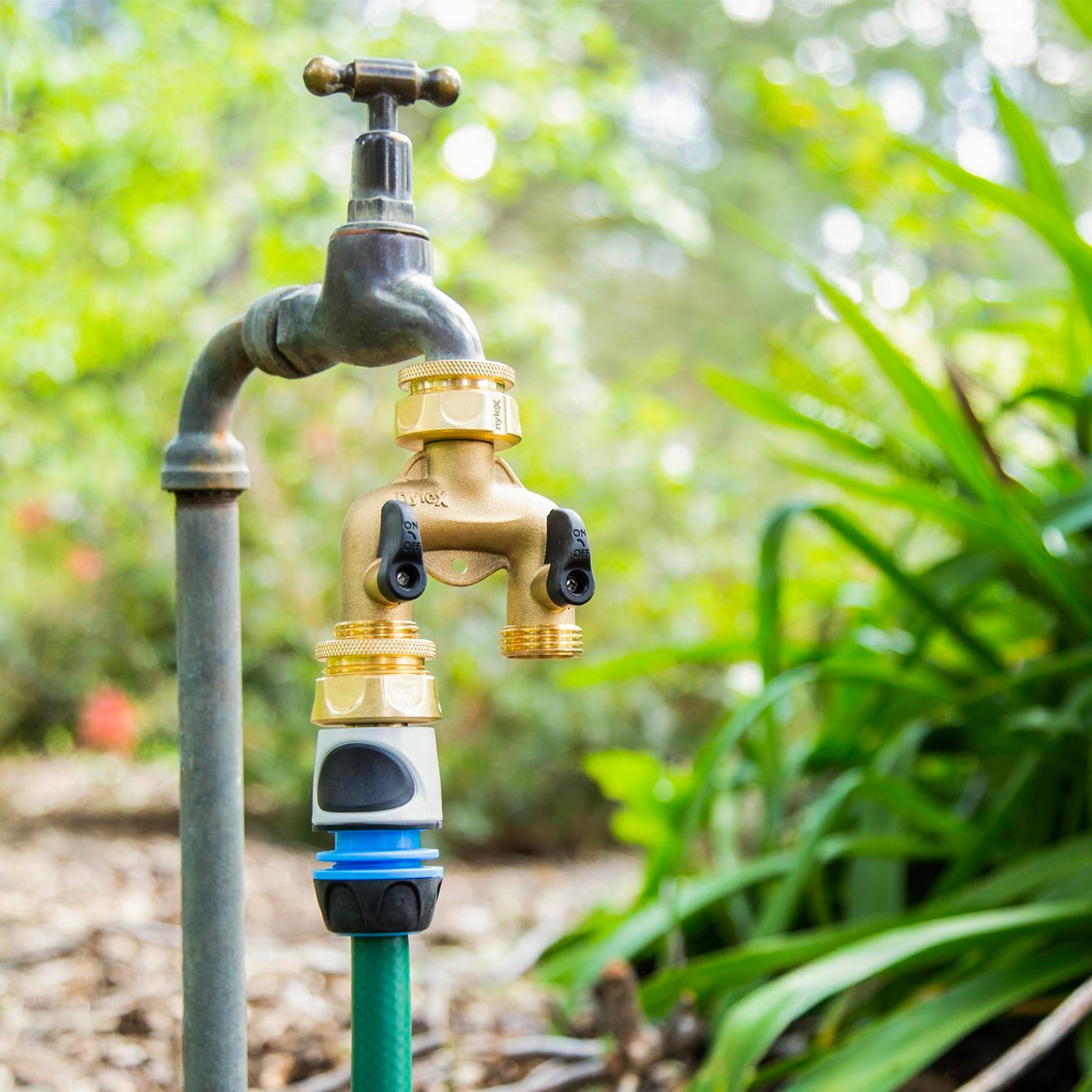 Nylex Brass Two Way Irrigation Manifold