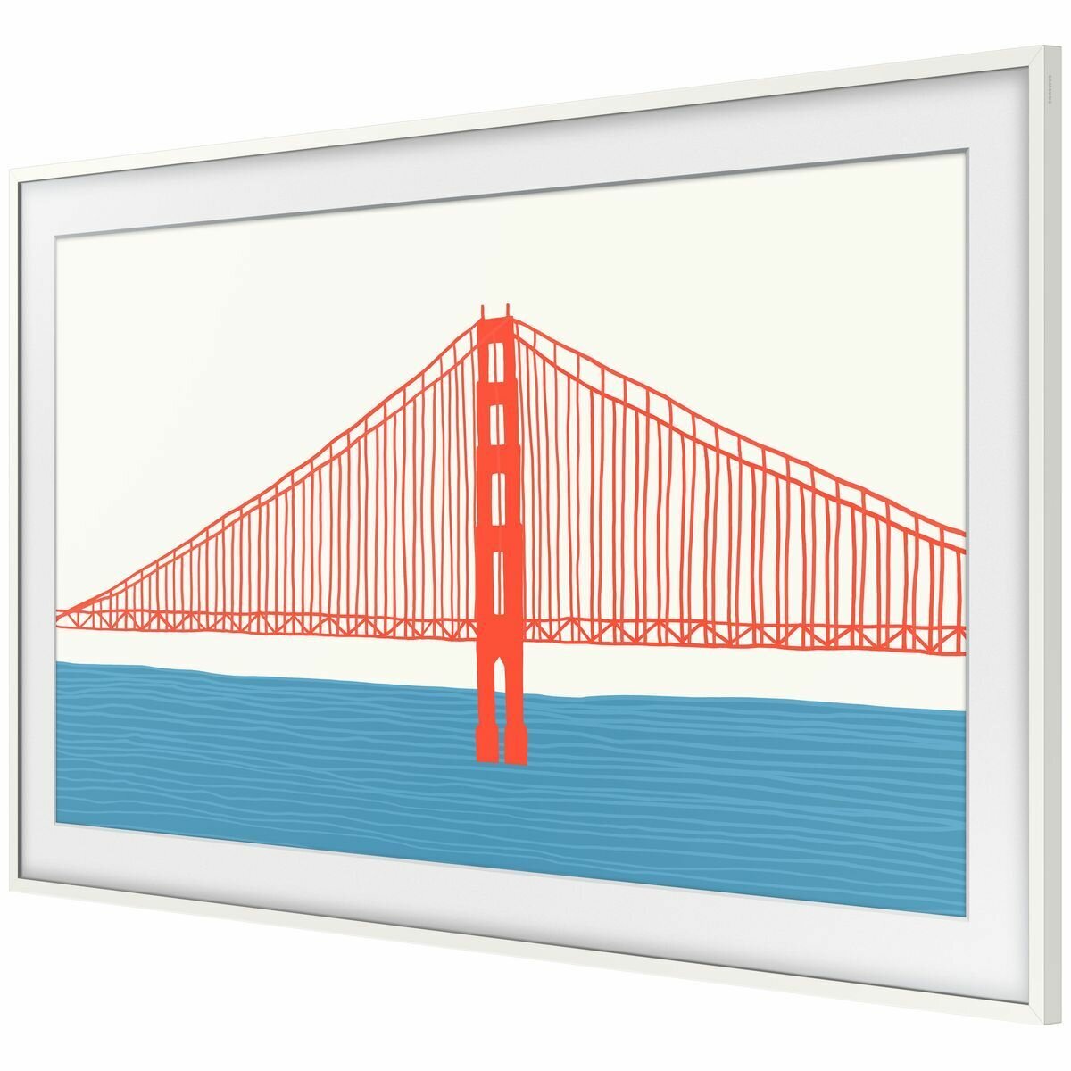 Samsung Modern Frame bezel for 50 inch The Frame TV - Magnetic snap-on, White - VG-SCFA50WTBRU