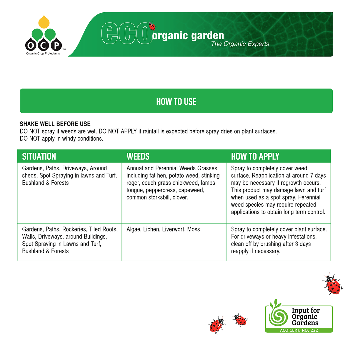 OCP Slasher Weedkiller - 3L - Liquid - Glyphosate Free - SuperSaverAU - view 3