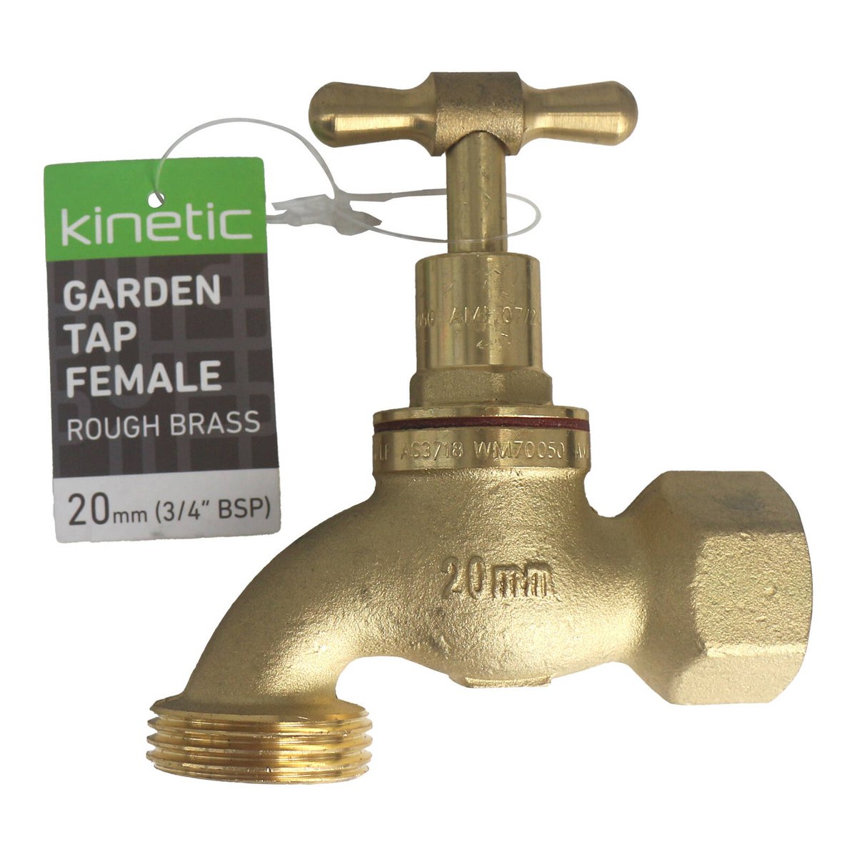 Kinetic 20mm Female Lead Free Brass Garden Tap Indoor Outdoor