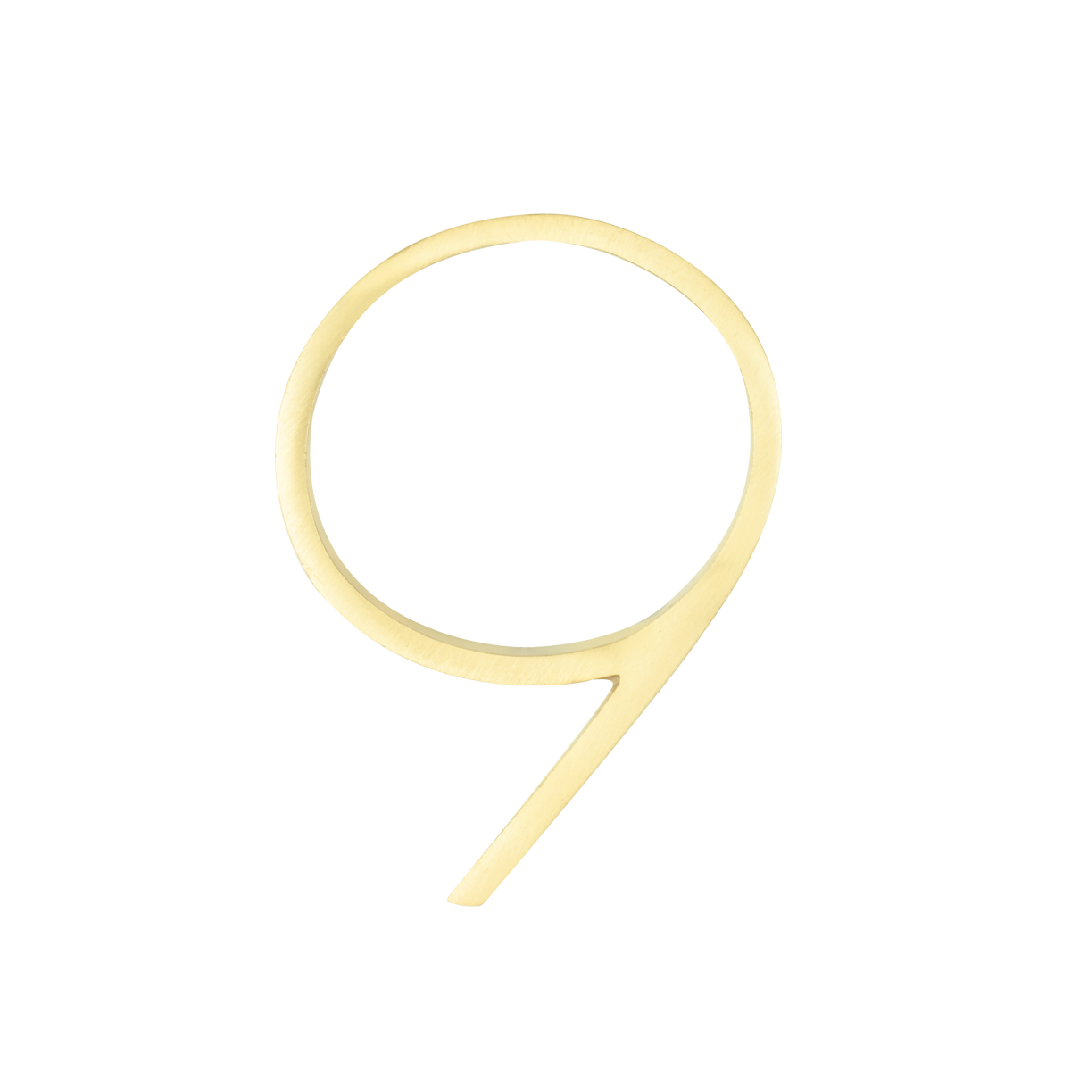Sandleford Toorak Number 9 120mm Brass House Number