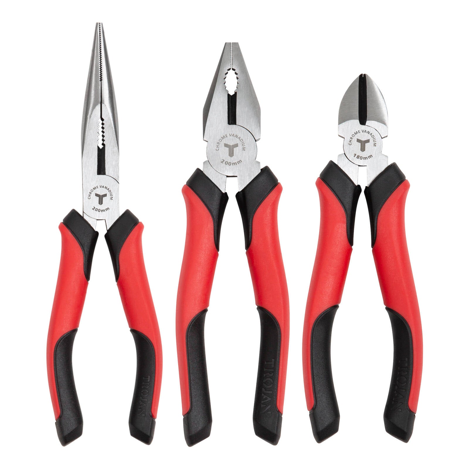 Trojan 3 Piece Plier Set CRV