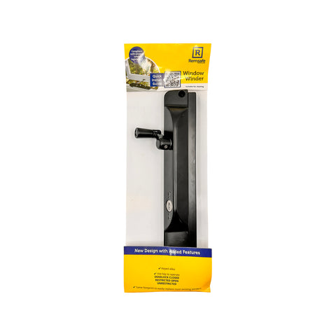 Remsafe Lockable Window Winder Black Powdercoat Stainless Steel with Key