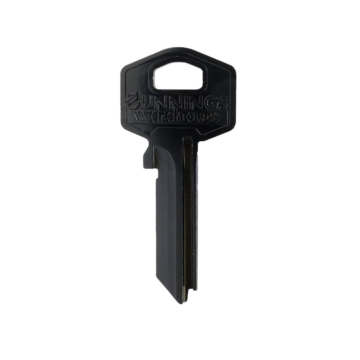 EHI TE2-GR10 Black Blank Key, Aluminium Titanium Alloy, for Key Cutting