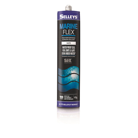 Selleys MarineFlex Sealant White 410g - Sil-X Advanced Polymer, Sandable Waterproof Marine Bond