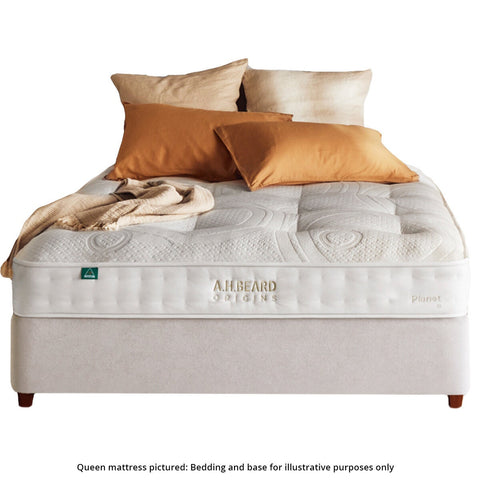 A.H. Beard Origins Planet Q firm double mattress - 660 Quadcore support springs, wool blend - SILF1EMSD