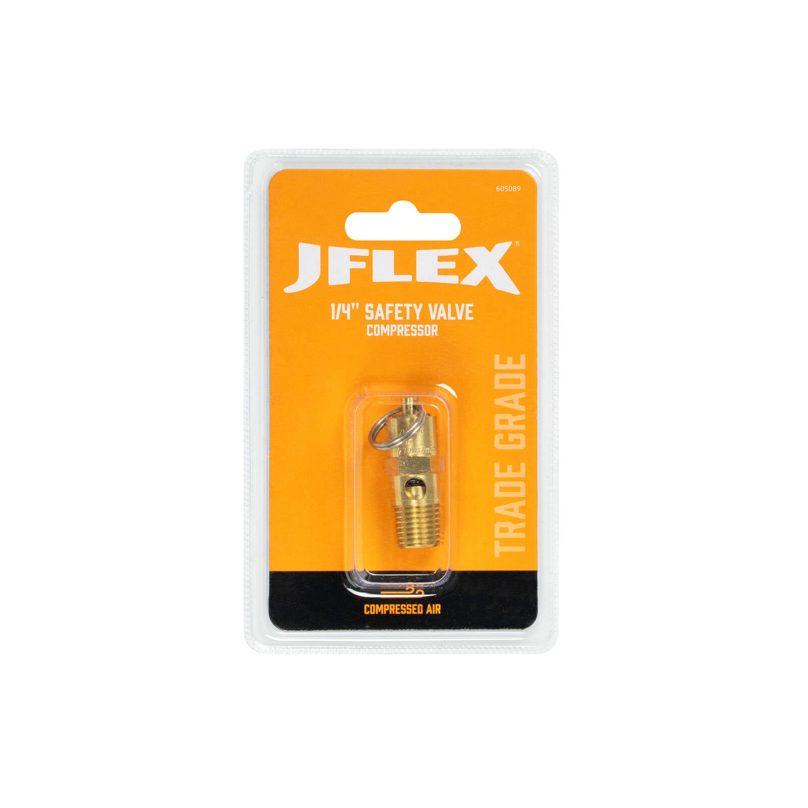 JFLEX 1/4" Brass Safety Valve for Air Compressors