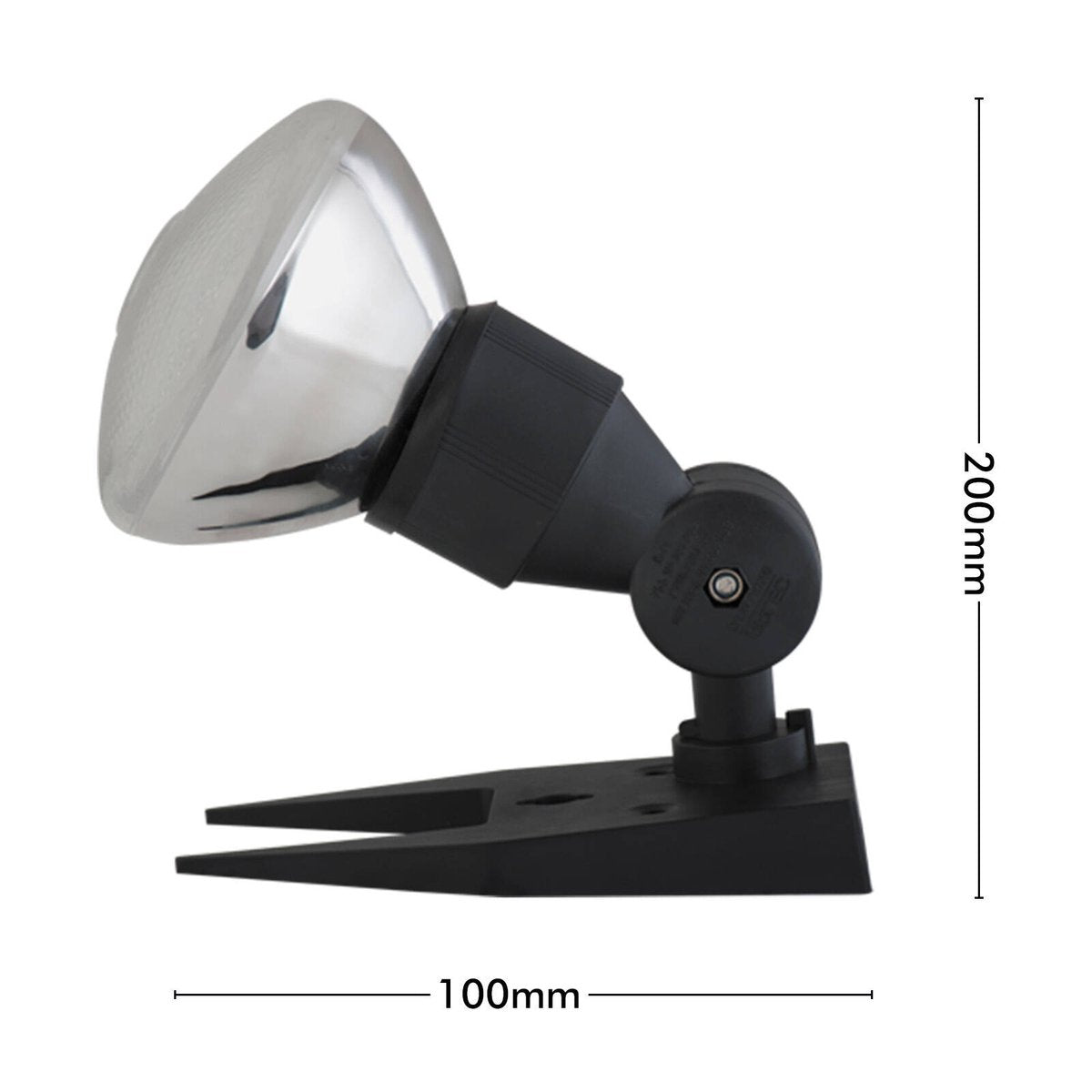 Arlec 150W Portable Security Flood Light, E27, Weather Resistant, Black Outdoor FL200