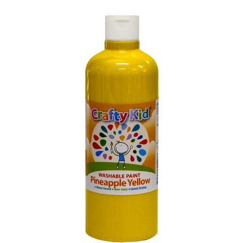 Boyle Crafty Kid Washable Paint 500ml Pineapple Yellow - Kids Craft Paint