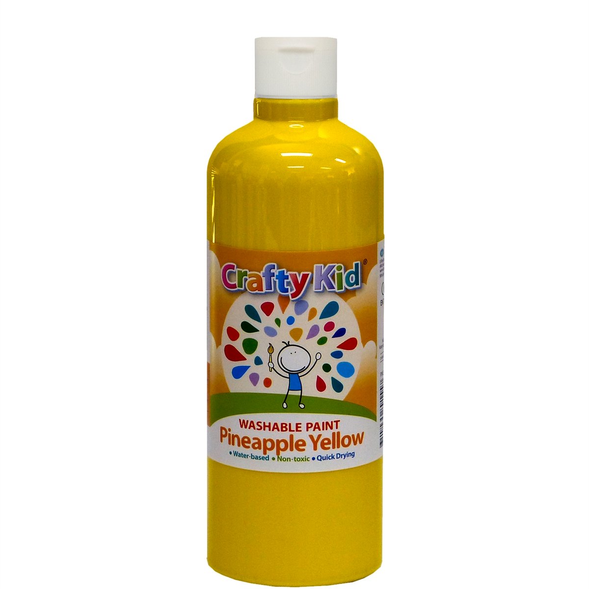 Boyle Crafty Kid Washable Paint 500ml Pineapple Yellow - Kids Craft Paint