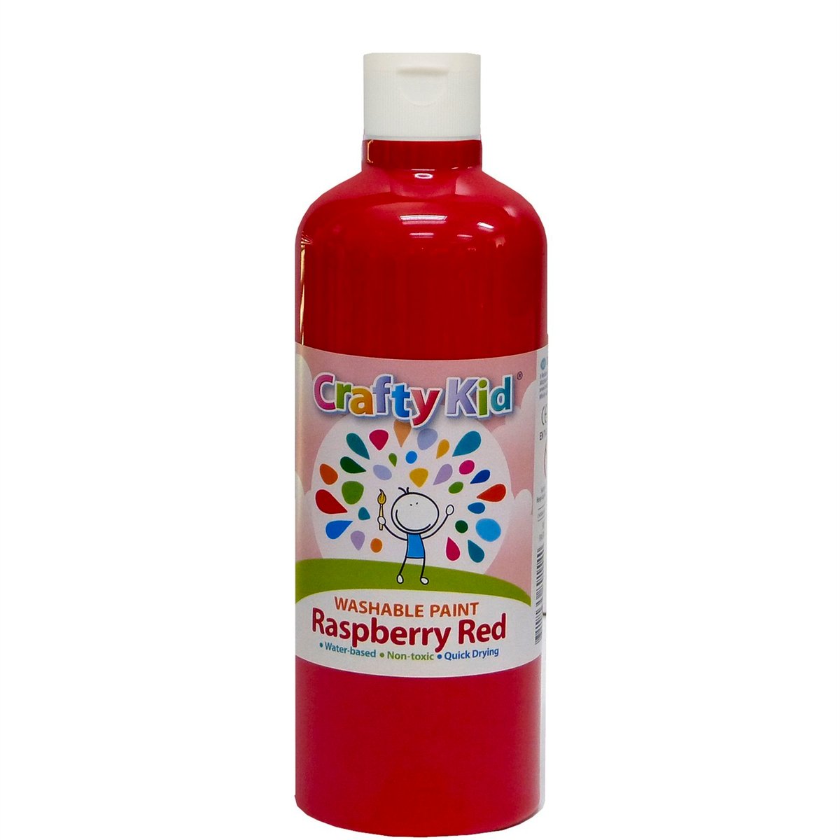 Boyle Crafty Kid Washable Paint 500ml Raspberry Red - Kids Craft Paint