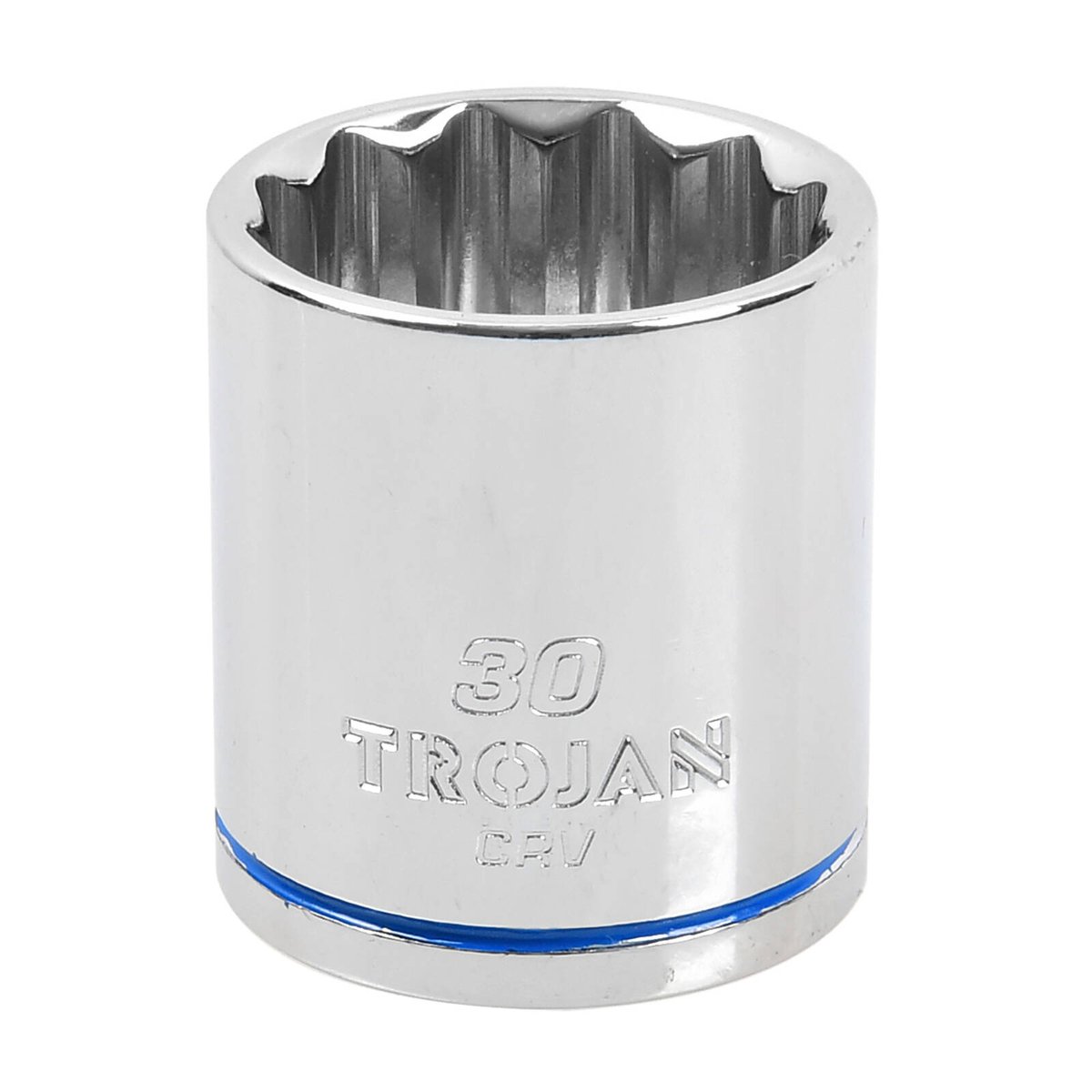 Trojan 30mm Socket 1/2" Drive Chrome Vanadium 12 Point