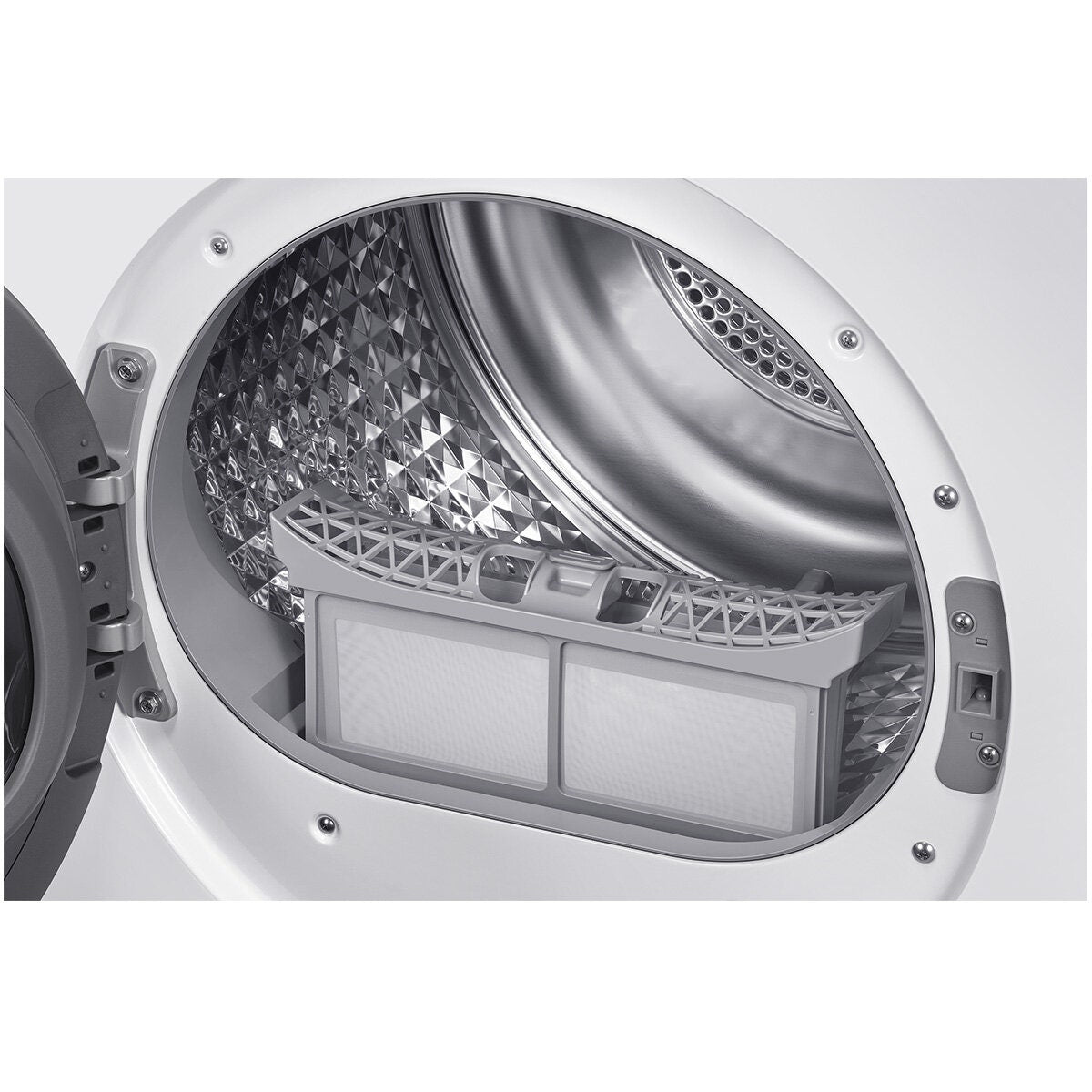 Samsung 9kg Smart Heat Pump Dryer - 9 Star Energy Rating - SmartThings Wi-Fi - White - DV90DGC4A0AE