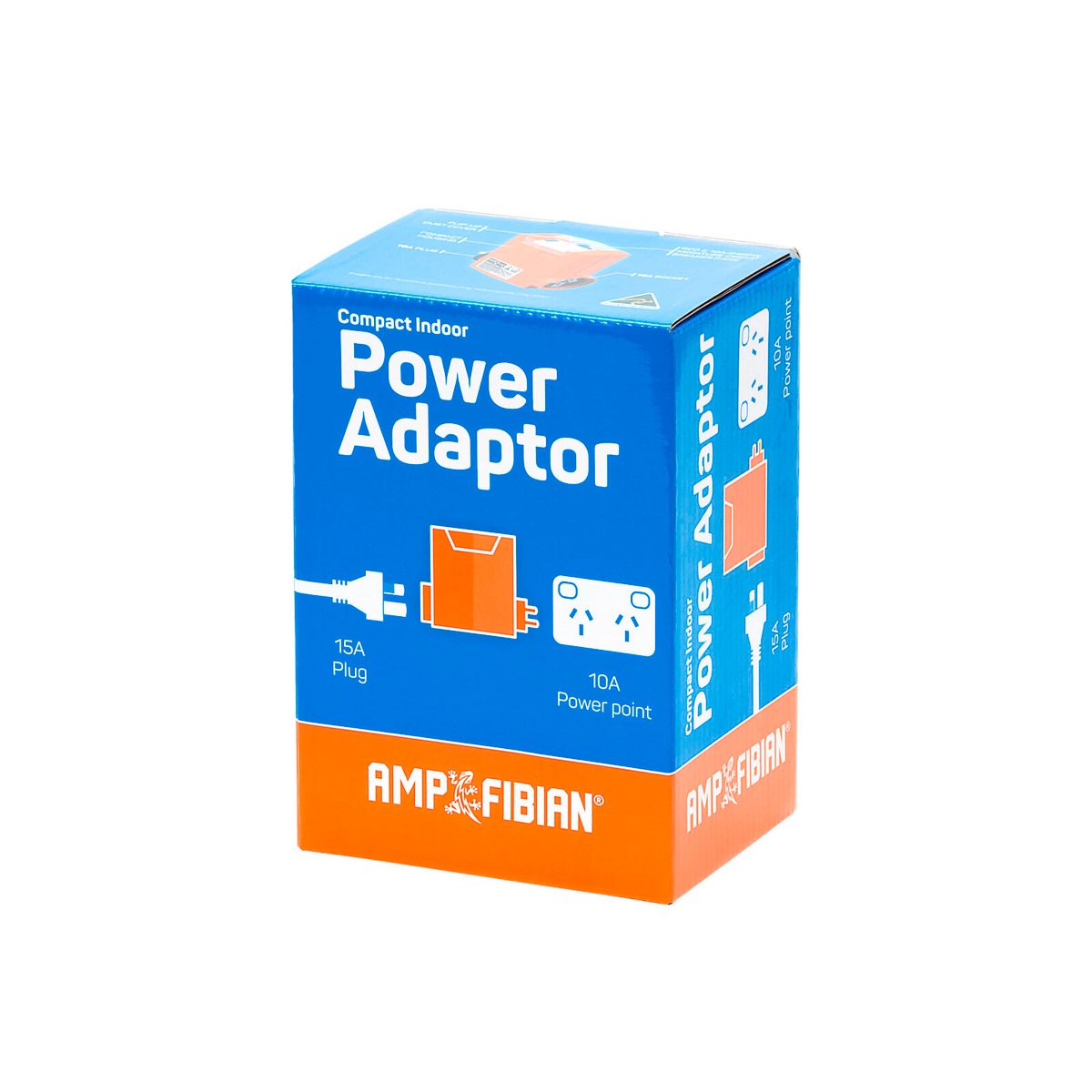 Ampfibian Micro 15A to 10A Compact Power Adaptor RCD Protected 89575