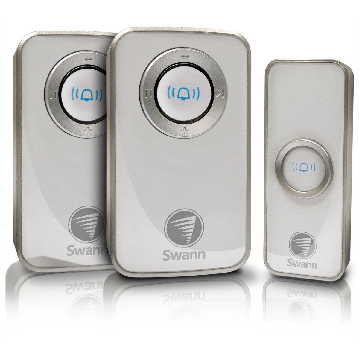 Swann Wireless Door Chime - 2 Receivers - Silver - Easy Install - 50m Range - SuperSaverAU - view 2