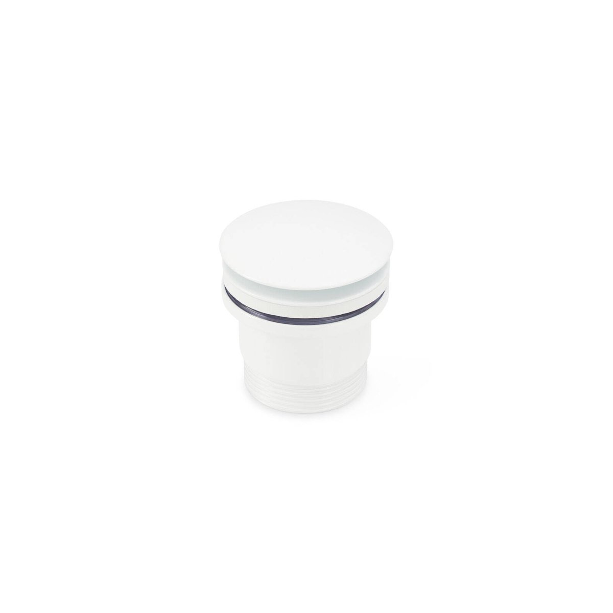 Brasshards White Universal Pop Up Dome Basin Waste with Overflow
