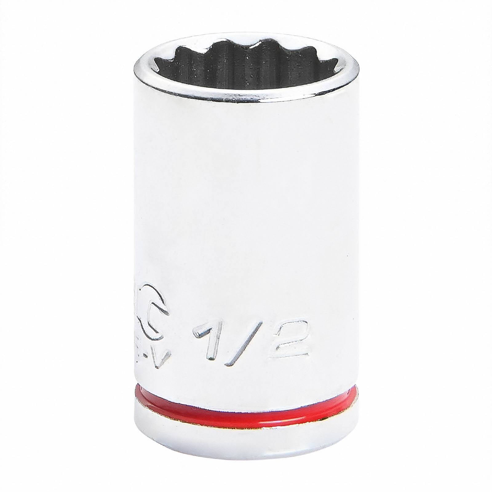 Kincrome 3/8" Drive 12-Point Shallow Socket 1/2" Chrome Vanadium Steel