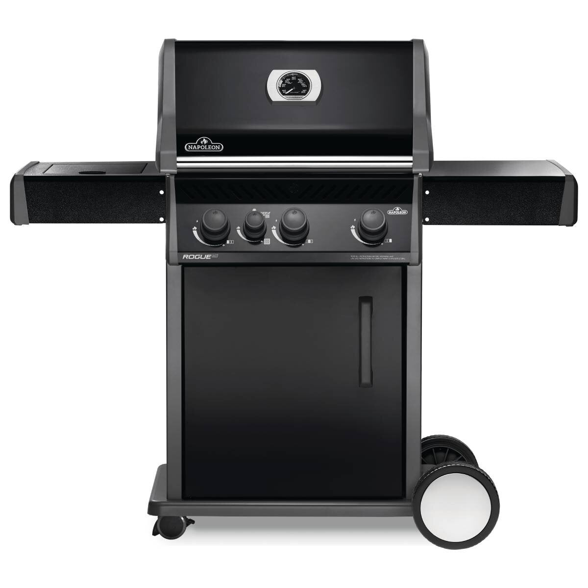 Napoleon Rogue XT 425 LPG 3 Burner BBQ - Black - Infrared Side Burner - RXT425SIBPK-1-AU