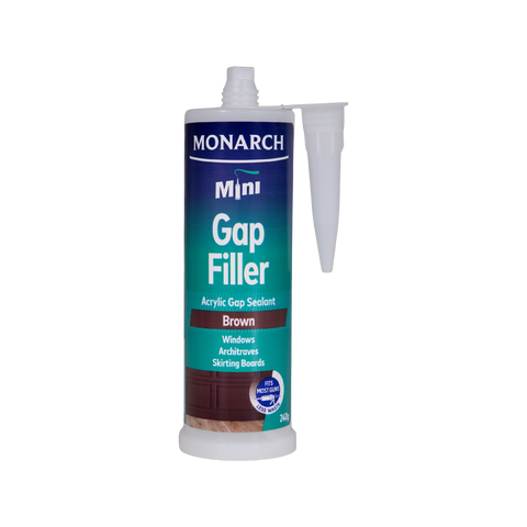 Monarch Mini Gap Filler 240g Brown - Acrylic Sealant for Gaps & Joins