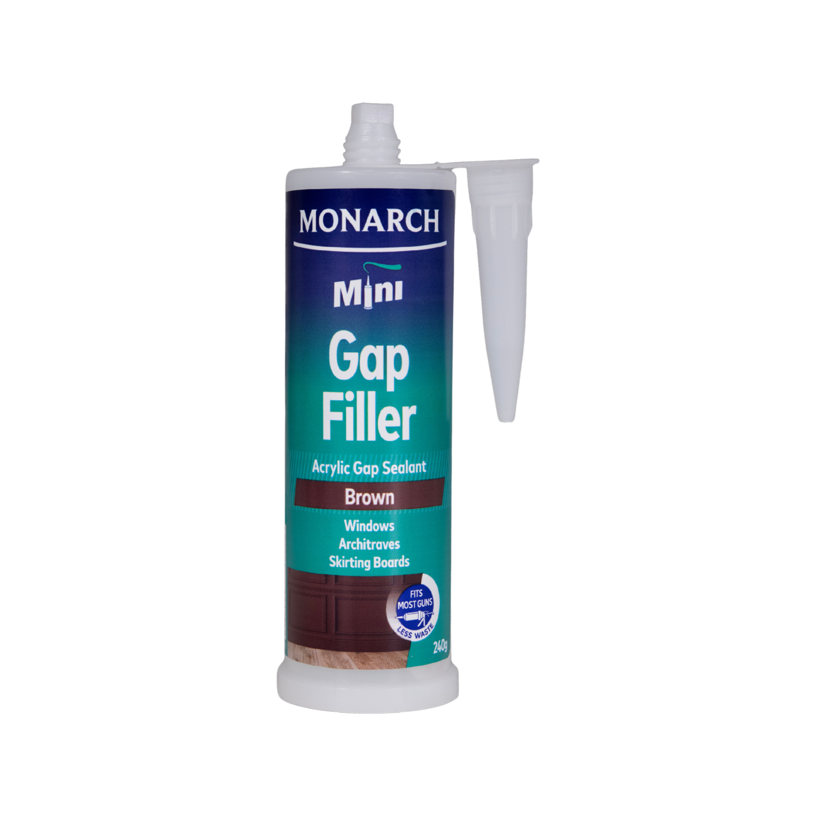 Monarch Mini Gap Filler 240g Brown - Acrylic Sealant for Gaps & Joins