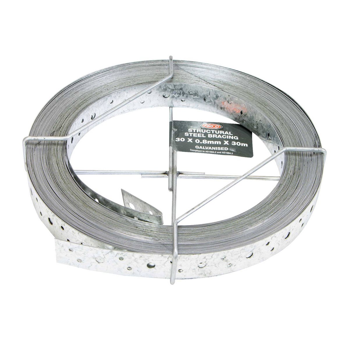 Airco Structural Galvanised Strapping 30 x 0.8mm 30m - Durable Bracing - SuperSaverAU - view 3