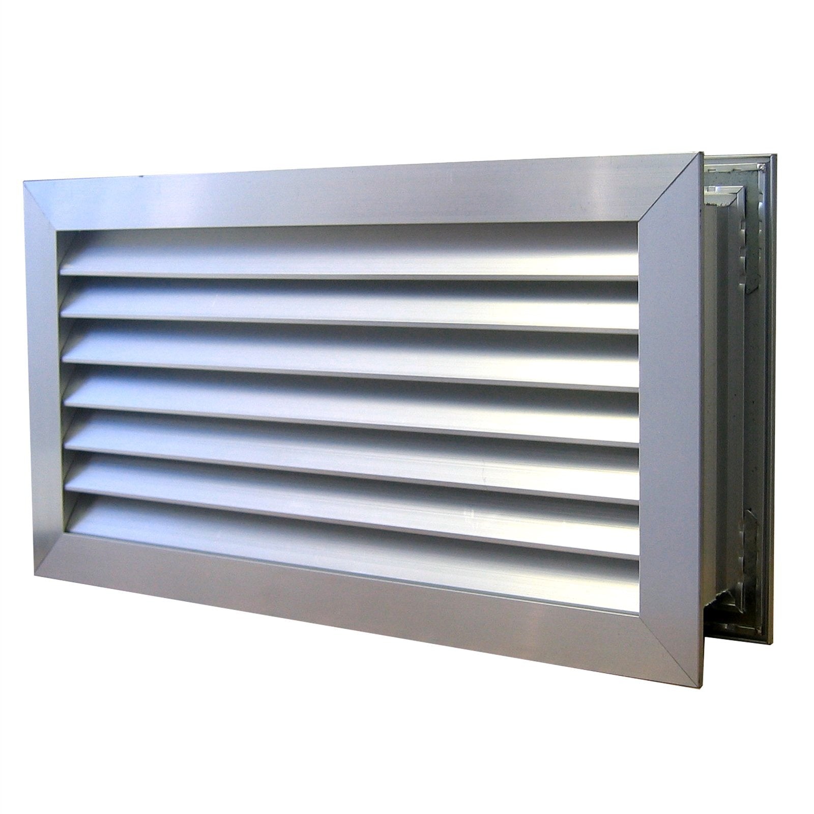 Haron 635 x 185mm Aluminium Door Relief Vent Silver Anodised