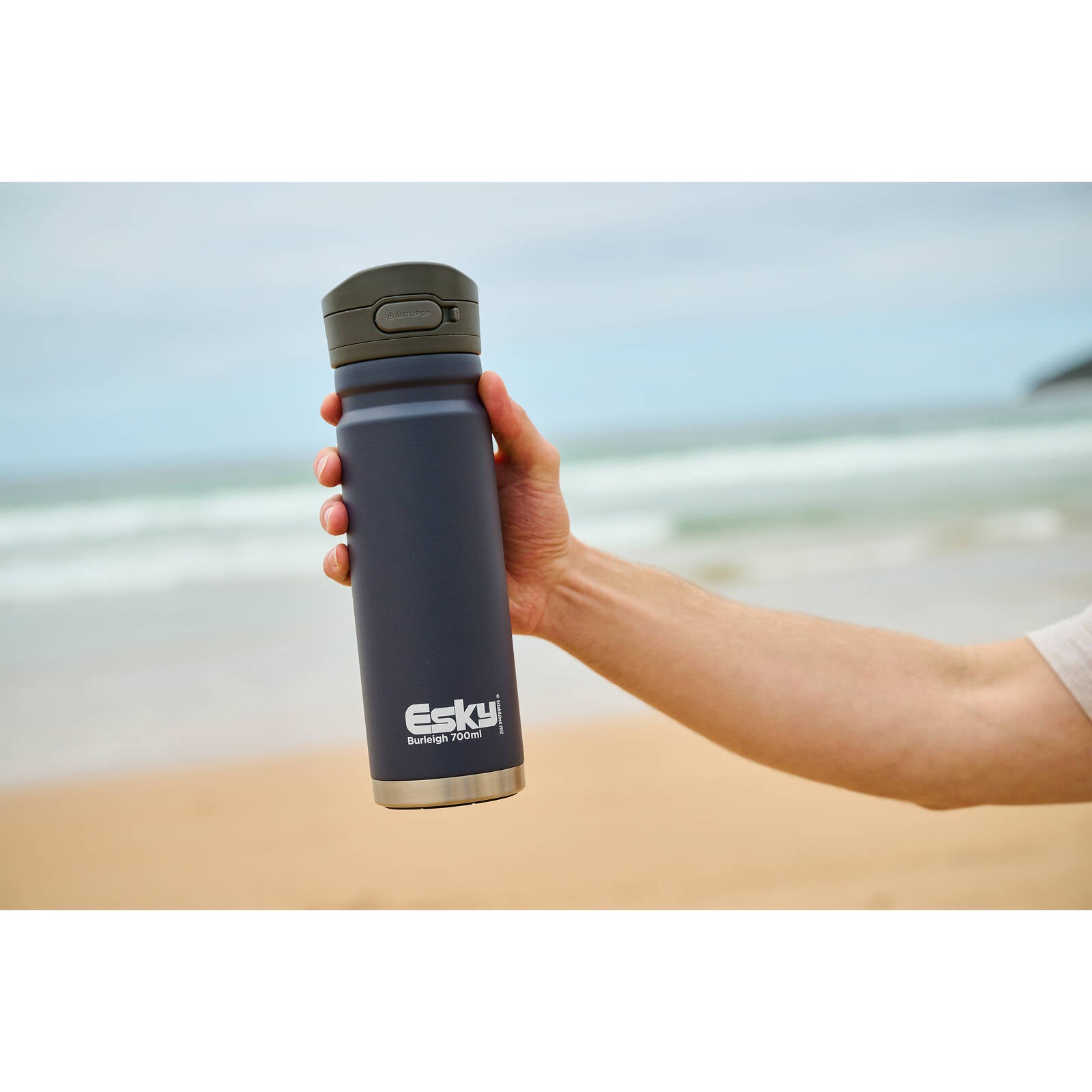 Esky 700ml Navy Burleigh Double Wall Insulated Drink Bottle