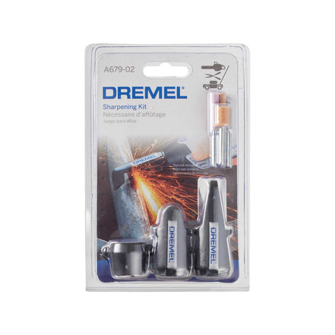 Dremel Sharpening Attachment Kit, 3 Piece for Lawn Mower, Garden Tools and Chainsaws