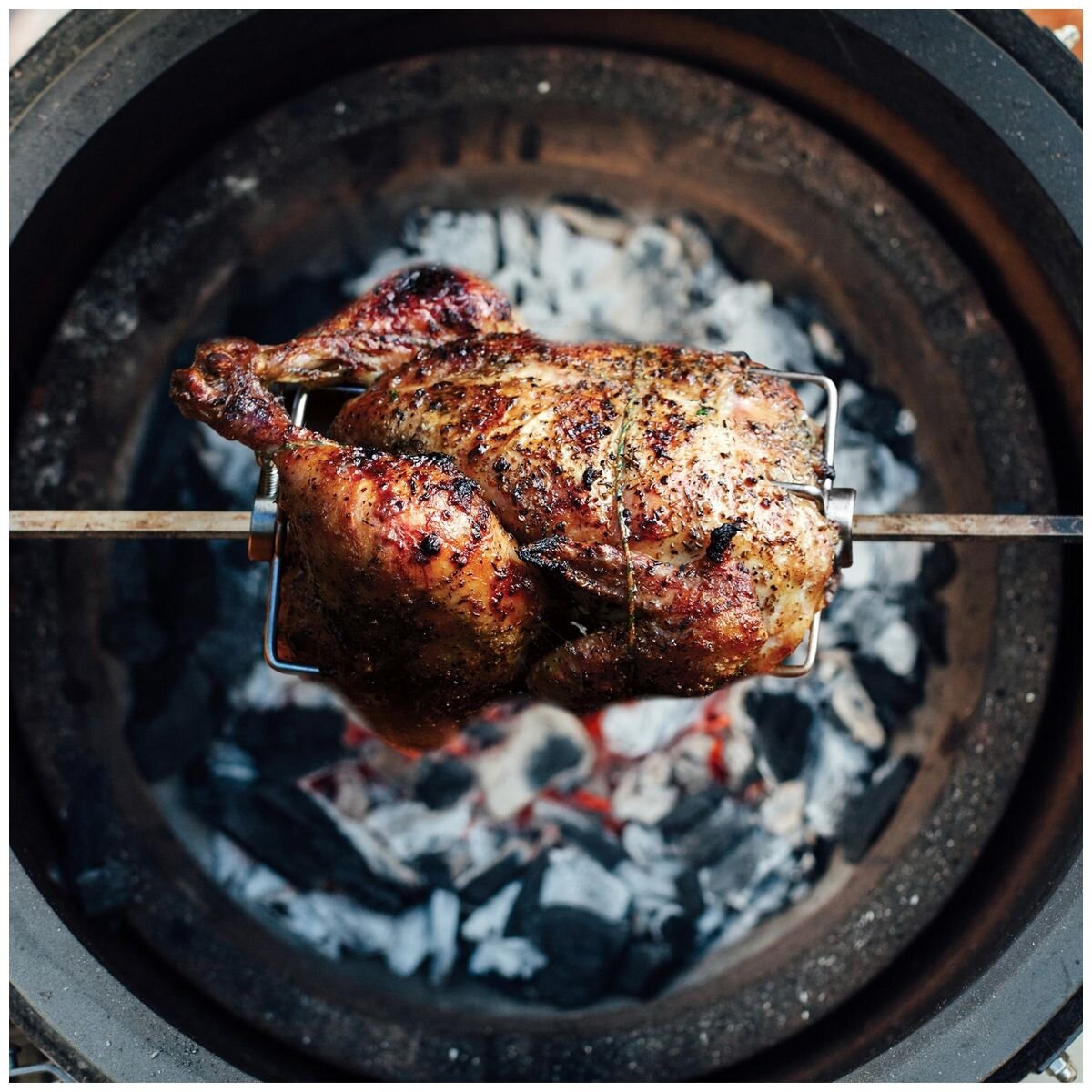 Kamado Joe JoeTisserie rotisserie for Classic Joe - 240V (AU), stainless steel ring, black - KJ-TISSERIEAU