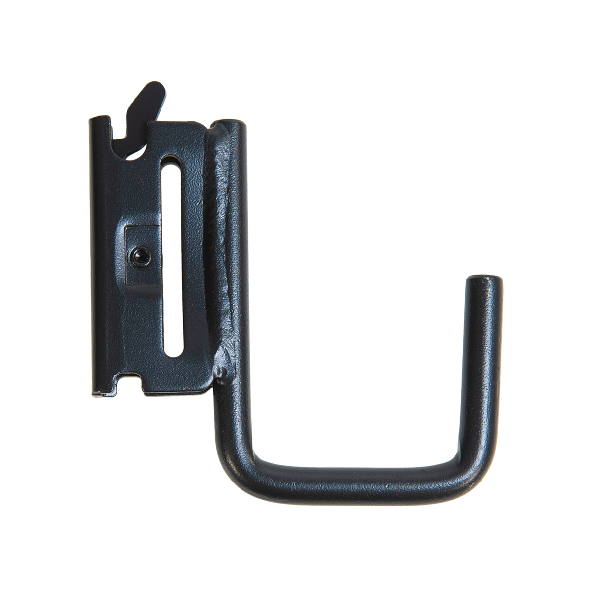 Grunt E Track Fitting W J Hook - Black - 110mm x 13mm x 100mm - 180kg Capacity - SuperSaverAU - view 1