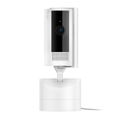 Ring Pan Tilt Indoor Camera B0CG2TPLJV, 1080p HD, Two-Way Talk, Plug-In, White