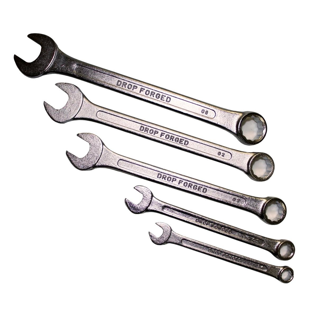 Craftright 5 Piece Spanner Set - 3/8 to 5/8 Inch - Steel - Durable - SuperSaverAU - view 1