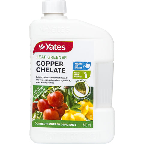 Yates Leaf Greener Copper Chelate 500ml Liquid - Water Soluble, Corrects Copper Deficiency
